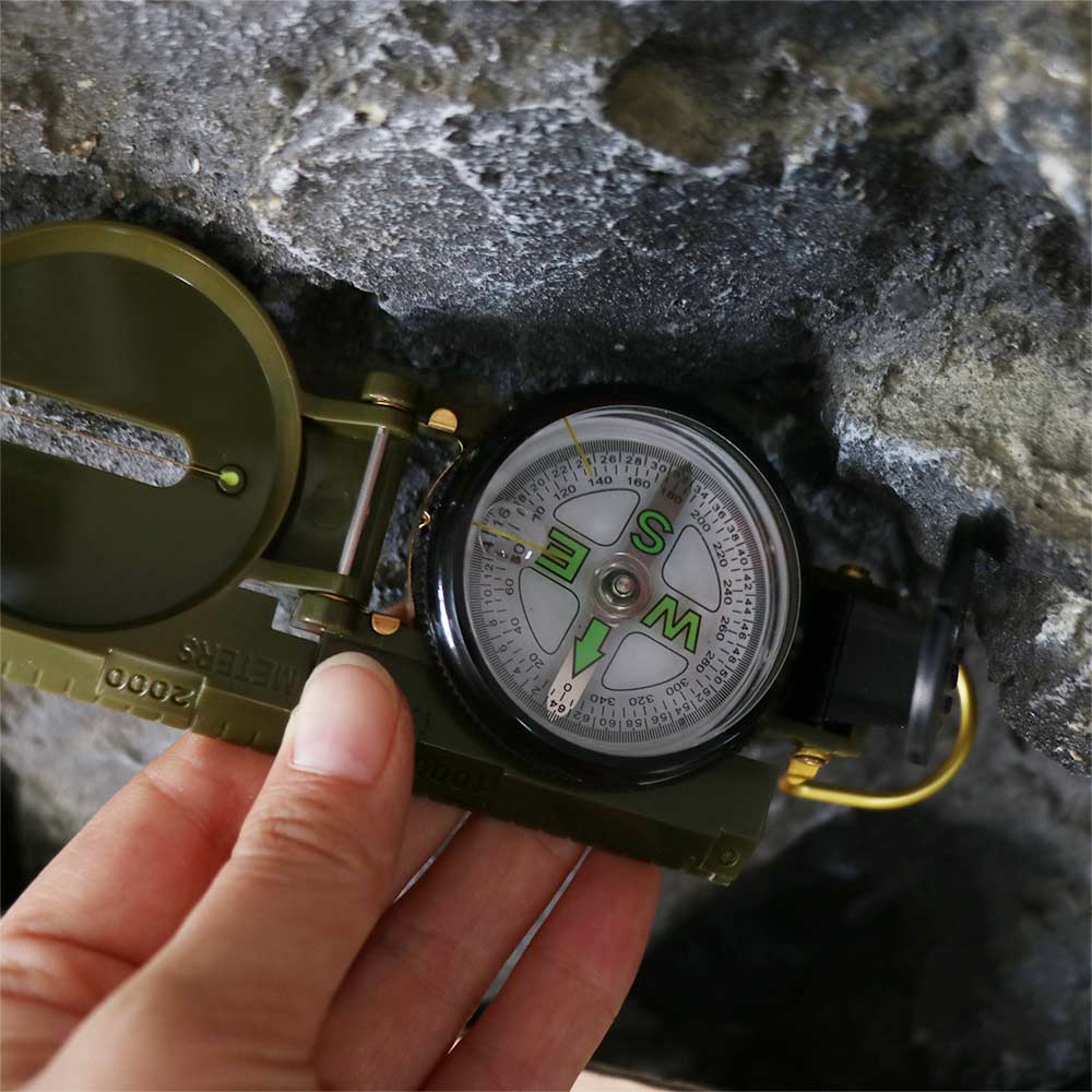 Waterproof Professional Compas - Compass Lensatic ulasan dan harga