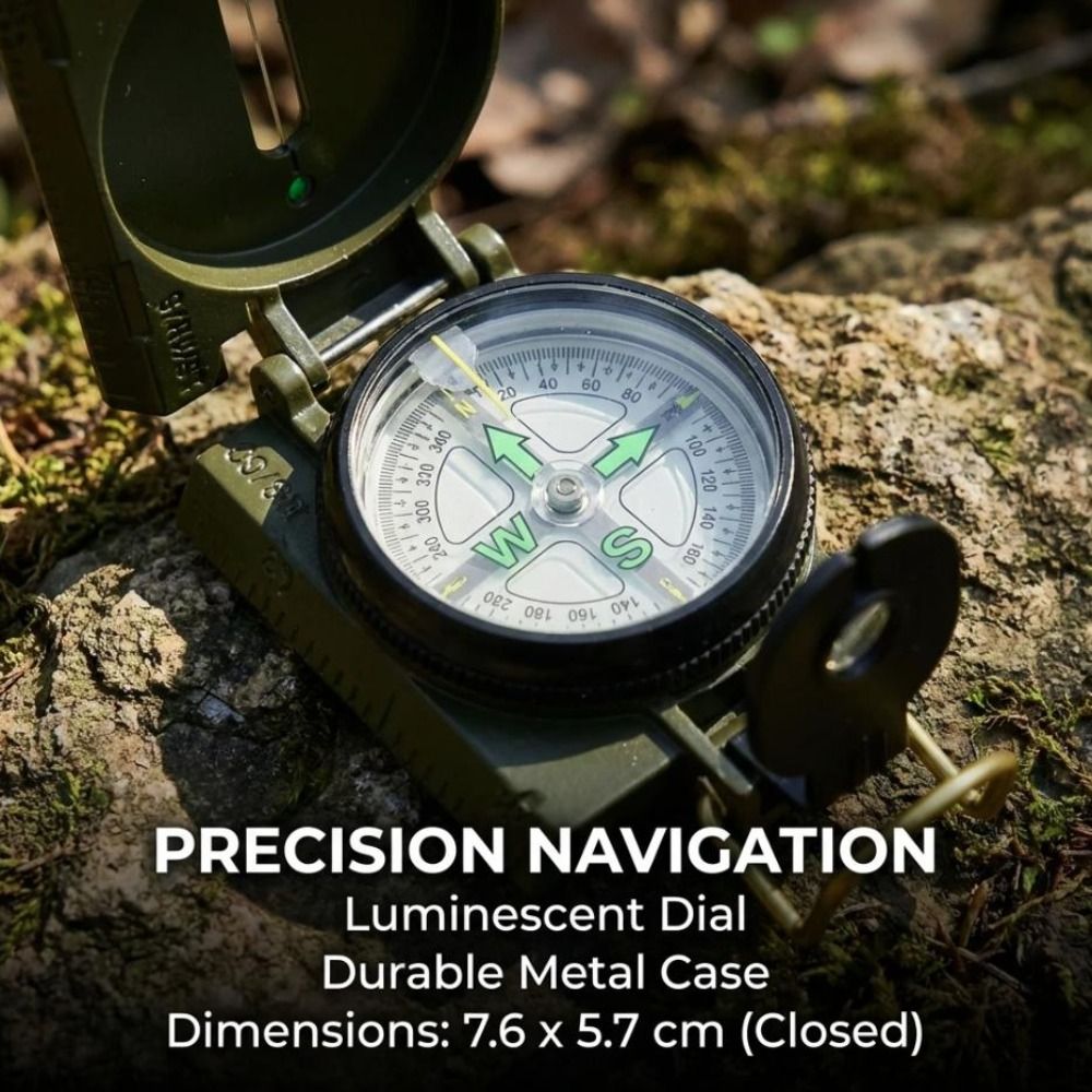 Waterproof Professional Compas - Compass Lensatic ulasan dan harga