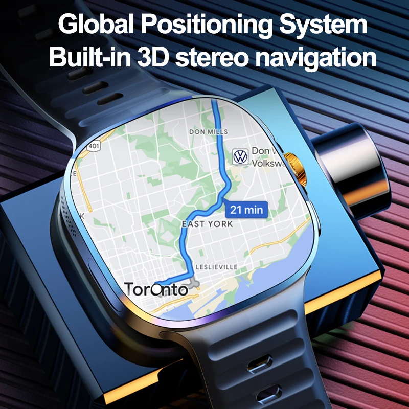 New Large Screen Smartwatch 4G - Compass Lensatic ulasan dan harga