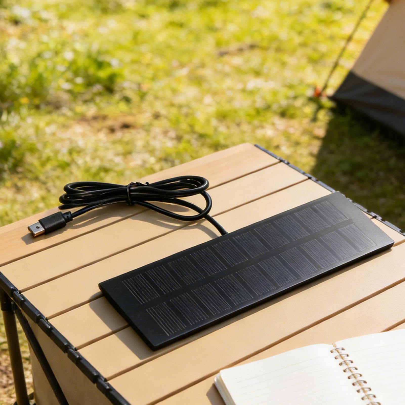5V 3.7-5W Portable Solar Panel - Solar Emergency Charger ulasan dan harga