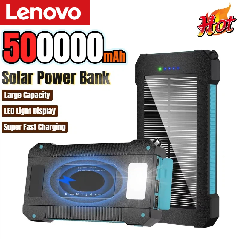 Lenovo 500000mAh Solar Power B - Solar Emergency Charger ulasan dan harga