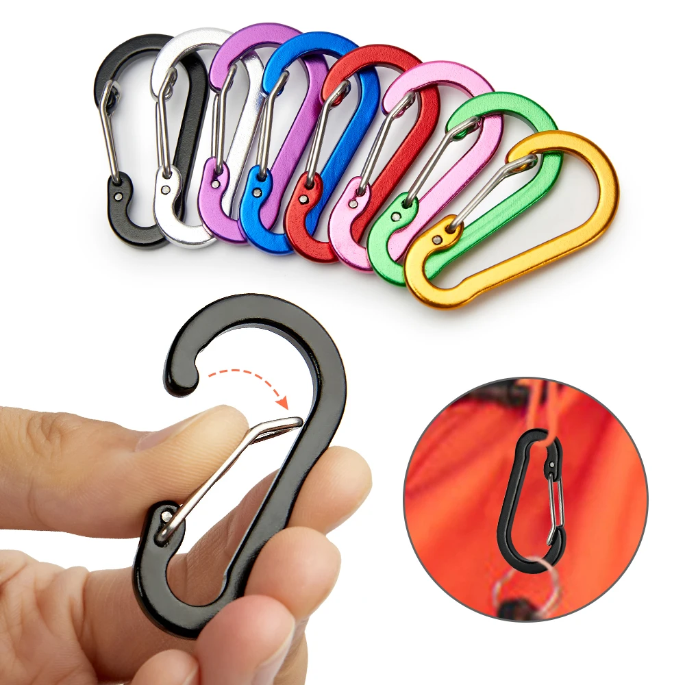 12PCS Carabiner Clip Set Touri - Fishing Kit Compact ulasan dan harga