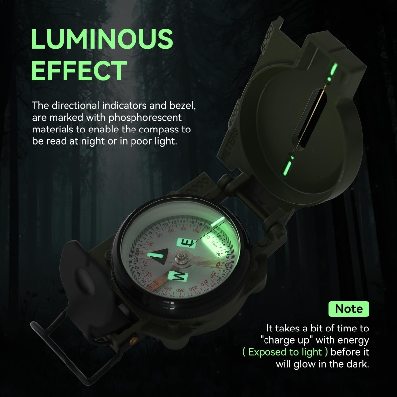 Compass Military Grade, Precis - Compass Lensatic ulasan dan harga