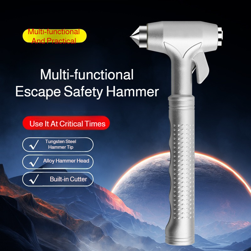 Car Safety Hammer with Seat Be - Rescue Rope Throw ulasan dan harga