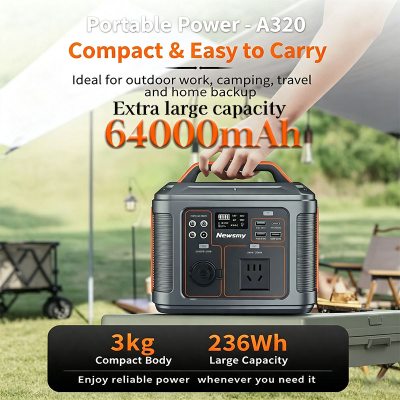 300W Portable Power Station 64 - Solar Emergency Charger ulasan dan harga